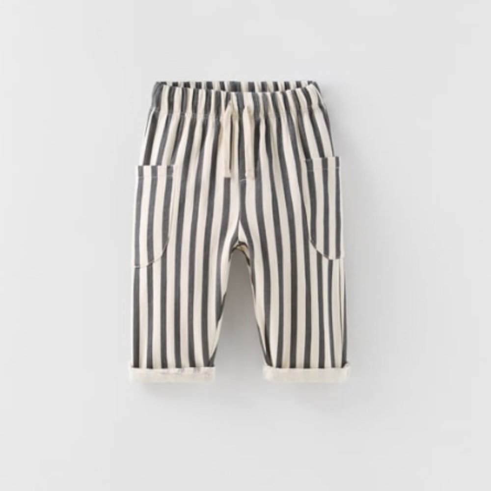 TODDLER STRIPED PANTS - SIZE 12-18 M